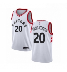 Mens Toronto Raptors 20 Rondae Hollis Jefferson Authentic White Basketball Jersey Association Edition 