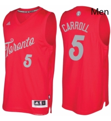 Mens Toronto Raptors 5 DeMarre Carroll Red 2016 2017 Christmas Day NBA Swingman Jersey 