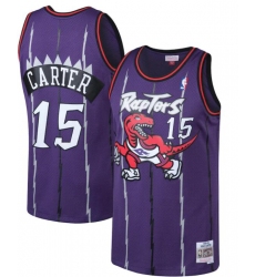 Men's Toronto Raptors Vince Carter Mitchell & Ness Purple Big & Tall Hardwood Classics Jersey