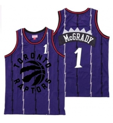 Raptors 1 Tracy McGrady Purple Retro Jersey 2