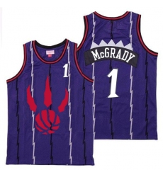 Raptors 1 Tracy McGrady Purple Throwback Jerseys