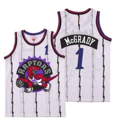 Raptors 1 Tracy McGrady White Big Logo Retro Jersey 8