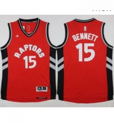 Raptors 15 Anthony Bennett Red Stitched NBA Jersey 