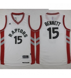 Raptors 15 Anthony Bennett White Stitched NBA Jersey 