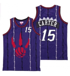 Raptors 15 Vince Carter Purple Throwback Jerseys