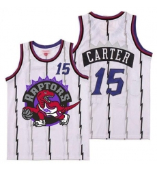Raptors 15 Vince Carter White Big Logo Retro Jersey 8
