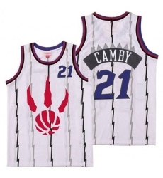 Raptors 21 Marcus Camby White Throwback Jerseys