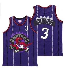 Raptors 3 Chauncey Billups Purple Big Logo Retro Jersey 7