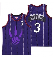Raptors 3 Chauncey Billups Purple Logo Retro Jersey 5
