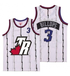 Raptors 3 Chauncey Billups White Big White TR Logo Retro Jersey 6