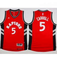 Raptors 5 DeMarre Carroll Red Stitched NBA Jersey 