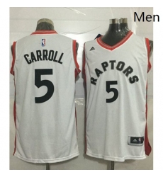 Raptors 5 DeMarre Carroll White Stitched NBA Jersey 
