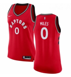 Womens Nike Toronto Raptors 0 CJ Miles Authentic Red Road NBA Jersey Icon Edition 