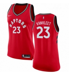 Womens Nike Toronto Raptors 23 Fred VanVleet Swingman Red NBA Jersey Icon Edition 