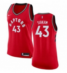 Womens Nike Toronto Raptors 43 Pascal Siakam Authentic Red Road NBA Jersey Icon Edition