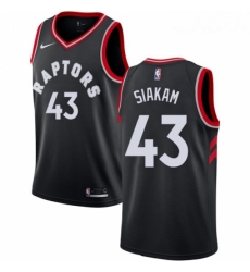 Womens Nike Toronto Raptors 43 Pascal Siakam Swingman Black Alternate NBA Jersey Statement Edition