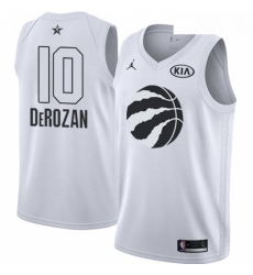 Youth Nike Jordan Toronto Raptors 10 DeMar DeRozan Swingman White 2018 All Star Game NBA Jersey