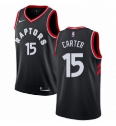 Youth Nike Toronto Raptors 15 Vince Carter Authentic Black Alternate NBA Jersey Statement Edition