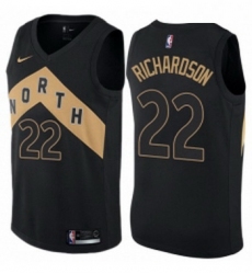Youth Nike Toronto Raptors 22 Malachi Richardson Swingman Black NBA Jersey City Edition 