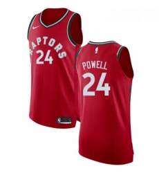 Youth Nike Toronto Raptors 24 Norman Powell Authentic Red Road NBA Jersey Icon Edition 
