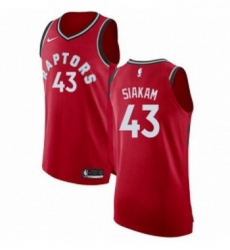 Youth Nike Toronto Raptors 43 Pascal Siakam Authentic Red Road NBA Jersey Icon Edition
