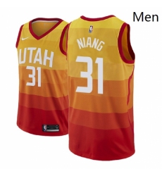 Men NBA 2018 19 Utah Jazz 31 Georges Niang City Edition Red Jersey 