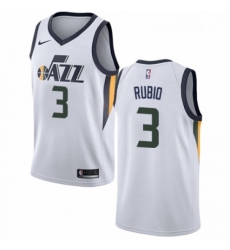 Mens Nike Utah Jazz 3 Ricky Rubio Swingman NBA Jersey Association Edition 