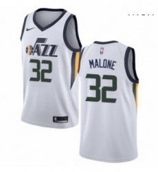 Mens Nike Utah Jazz 32 Karl Malone Swingman NBA Jersey Association Edition