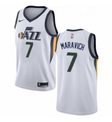 Mens Nike Utah Jazz 7 Pete Maravich Authentic NBA Jersey Association Edition