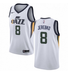 Mens Nike Utah Jazz 8 Jonas Jerebko Swingman NBA Jersey Association Edition 