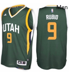 Utah Jazz 9 Ricky Rubio Alternate Green New Swingman Stitched NBA Jersey 
