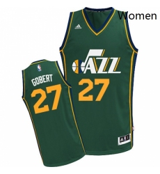 Womens Adidas Utah Jazz 27 Rudy Gobert Swingman Green Alternate NBA Jersey