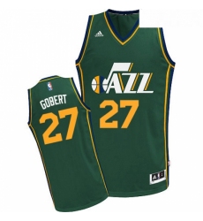 Youth Adidas Utah Jazz 27 Rudy Gobert Swingman Green Alternate NBA Jersey