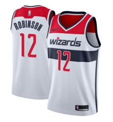 Men Nike Washington Wizards 12 Jerome Robinson White Association Edition NBA Swingman Jersey