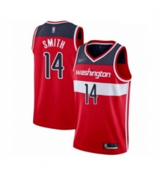 Men Washington Wizards Ish Smith Authentic Red Basketball Jersey Icon Edition