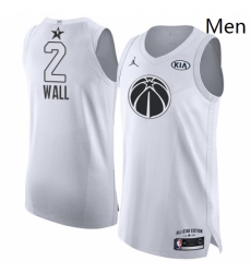 Mens Nike Jordan Washington Wizards 2 John Wall Authentic White 2018 All Star Game NBA Jersey