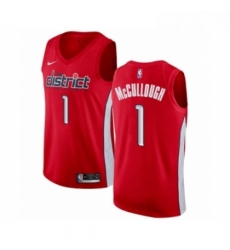 Mens Nike Washington Wizards 1 Chris McCullough Red Swingman Jersey Earned Edition