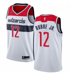 Mens Nike Washington Wizards 12 Kelly Oubre Jr Swingman White Home NBA Jersey Association Edition