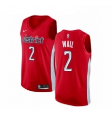 Mens Nike Washington Wizards 2 John Wall Red Swingman Jersey Earned Edition
