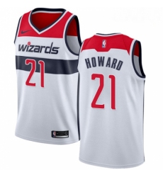 Mens Nike Washington Wizards 21 Dwight Howard Swingman White NBA Jersey Association Edition 