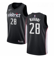Mens Nike Washington Wizards 28 Ian Mahinmi Swingman Black NBA Jersey City Edition 