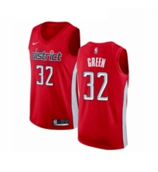 Mens Nike Washington Wizards 32 Jeff Green Red Swingman Jersey Earned Edition 