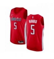 Mens Nike Washington Wizards 5 Markieff Morris Red Swingman Jersey Earned Edition 