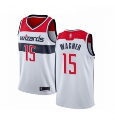 Mens Washington Wizards 15 Moritz Wagner Authentic White Basketball Jersey Association Edition 