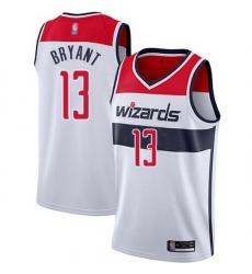 Wizards  13 Thomas Bryant White Basketball Swingman Association Edition Jersey