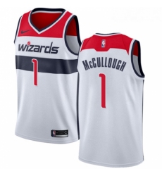 Womens Nike Washington Wizards 1 Chris McCullough Authentic White Home NBA Jersey Association Edition