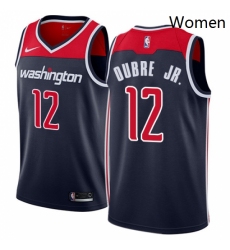 Womens Nike Washington Wizards 12 Kelly Oubre Jr Authentic Navy Blue NBA Jersey Statement Edition