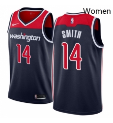 Womens Nike Washington Wizards 14 Jason Smith Swingman Navy Blue NBA Jersey Statement Edition