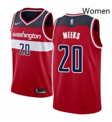 Womens Nike Washington Wizards 20 Jodie Meeks Swingman Red Road NBA Jersey Icon Edition 