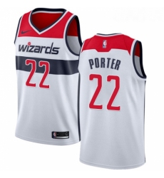 Womens Nike Washington Wizards 22 Otto Porter Authentic White Home NBA Jersey Association Edition 
